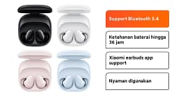 Xiaomi Redmi Buds 6 Play dengan desain ringan dan baterai 36 jam